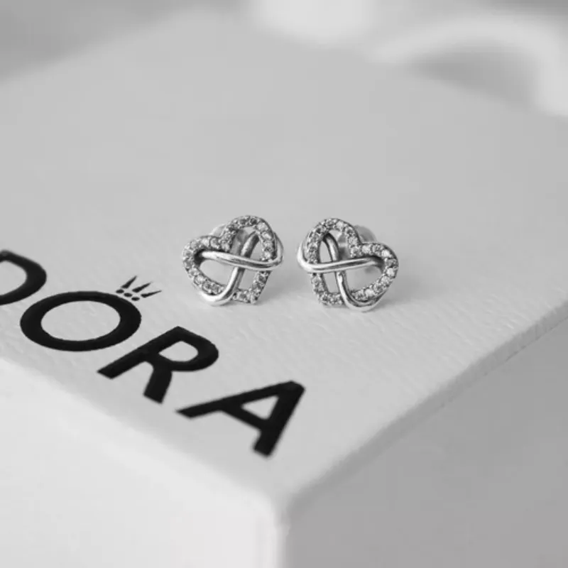 Aretes corazón infinito 