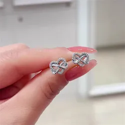 Aretes corazón infinito 