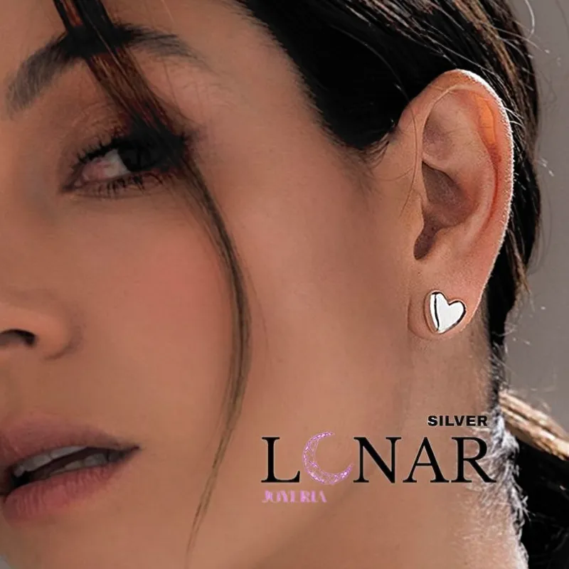 Aretes corazones artesanales