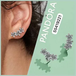 Aretes flores triples 