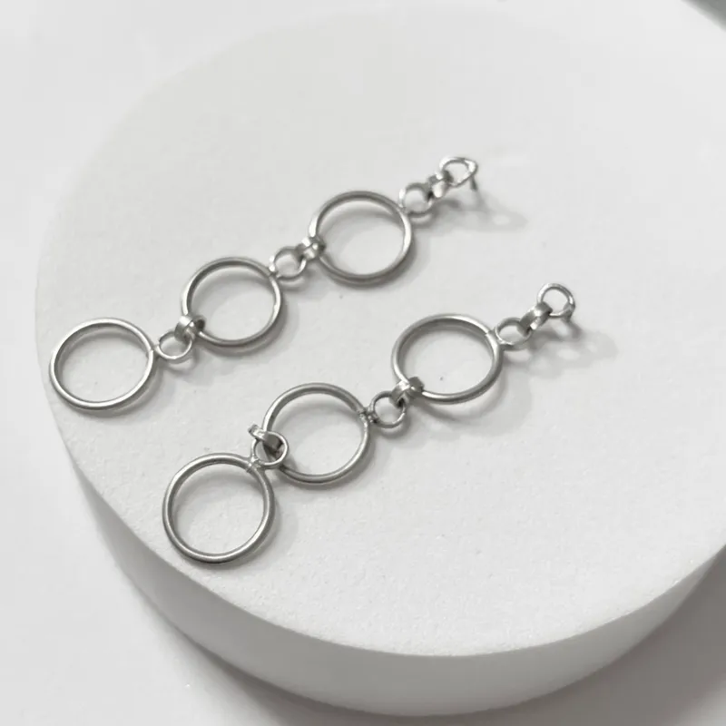 Aretes largos artesanales 