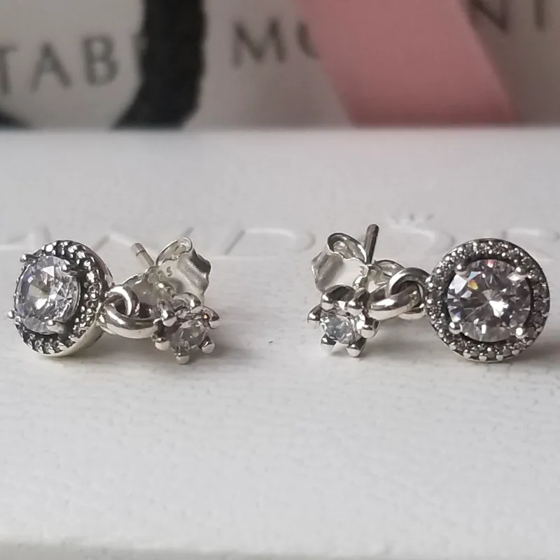 Aretes Pandora con colgante