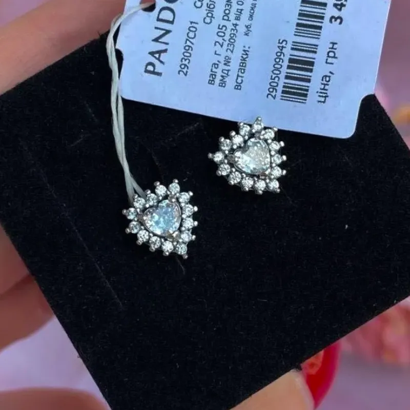 Aretes Pandora corazón 