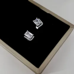 Aretes Pandora rectangulares 