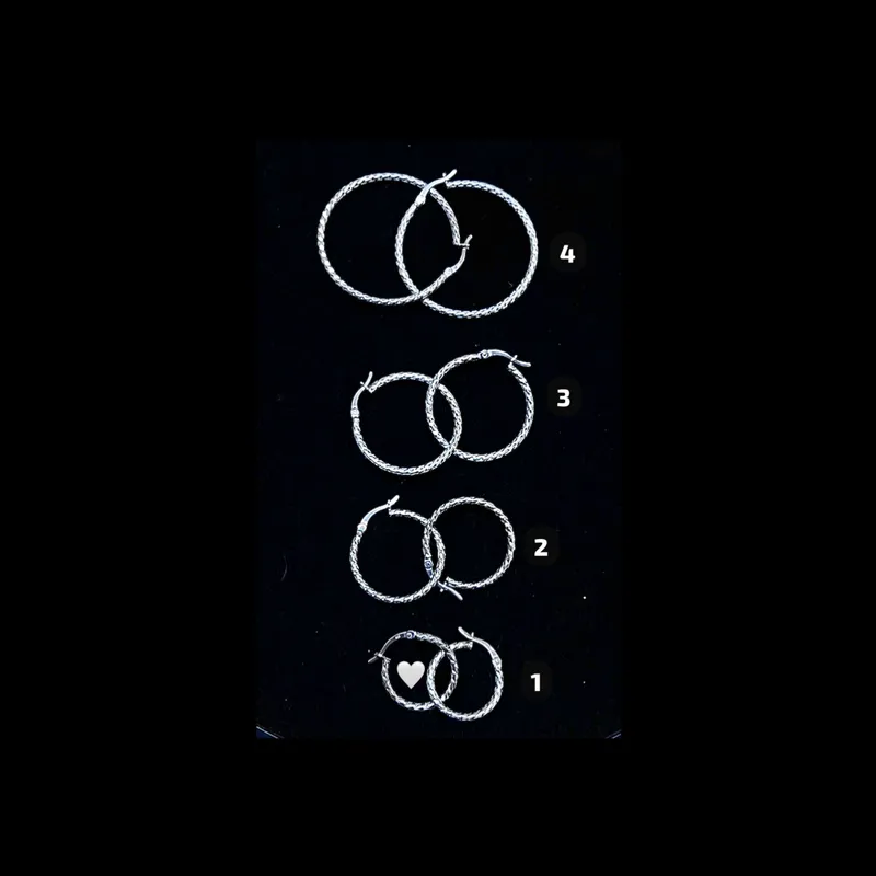 Argollas en textura serpiente originales