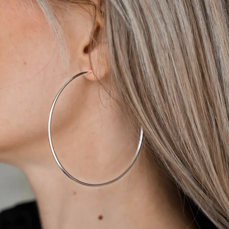 Argollas extra grandes lisas 