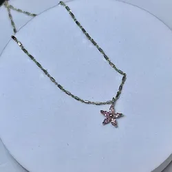 Cadena flor rosada