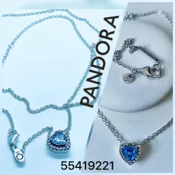 Cadena Pandora Corazon Azul
