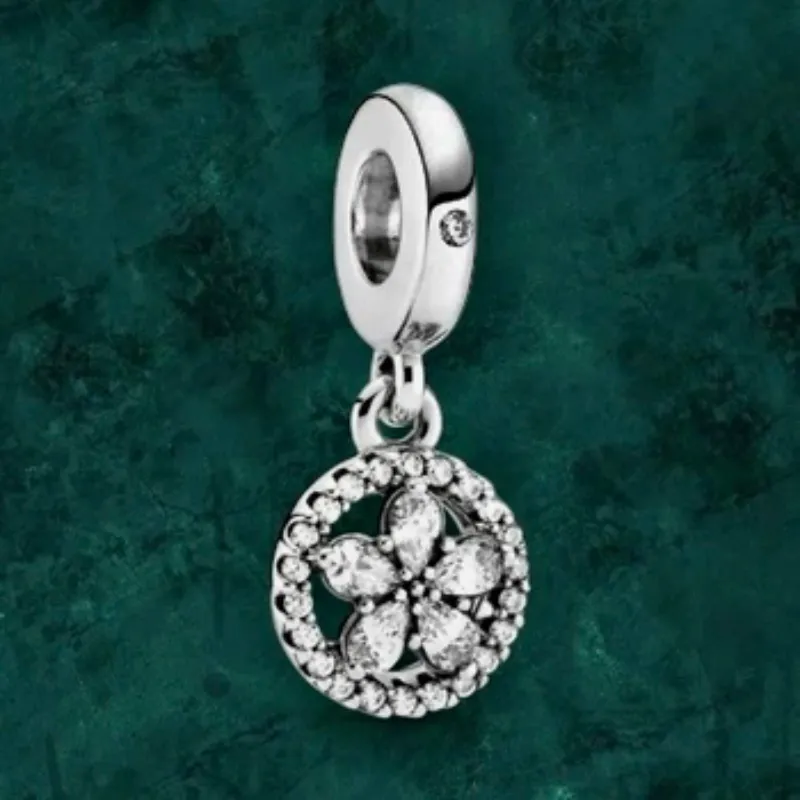 Charm colgante flor en pedrería