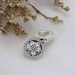 Charm colgante flor en pedrería