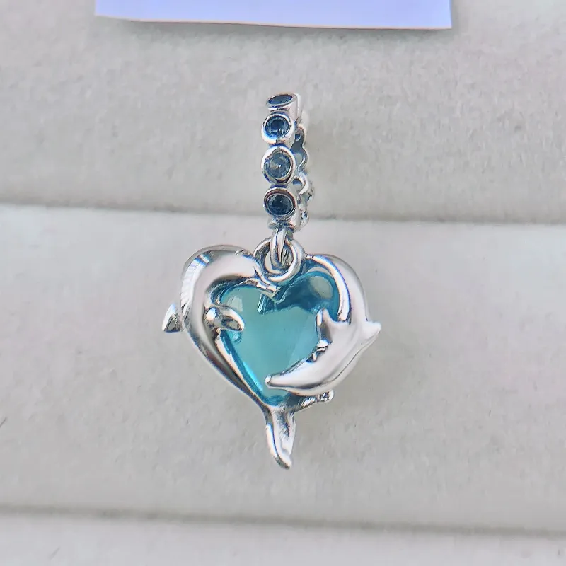 Charm pareja de delfines