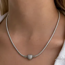 Collar Moment Corazón Pave