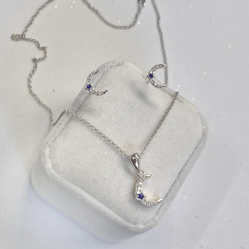 Conjunto de plata luna 