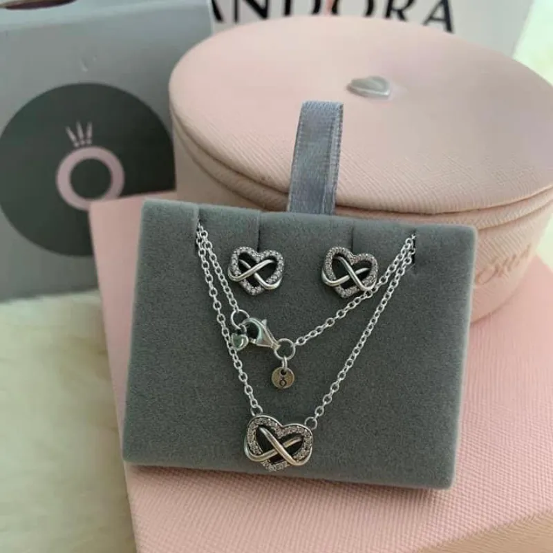 Conjunto Pandora corazón infinito 