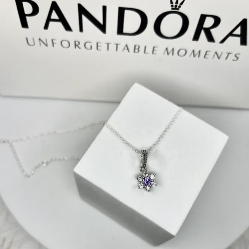 Cadena Pandora Destello Malva 