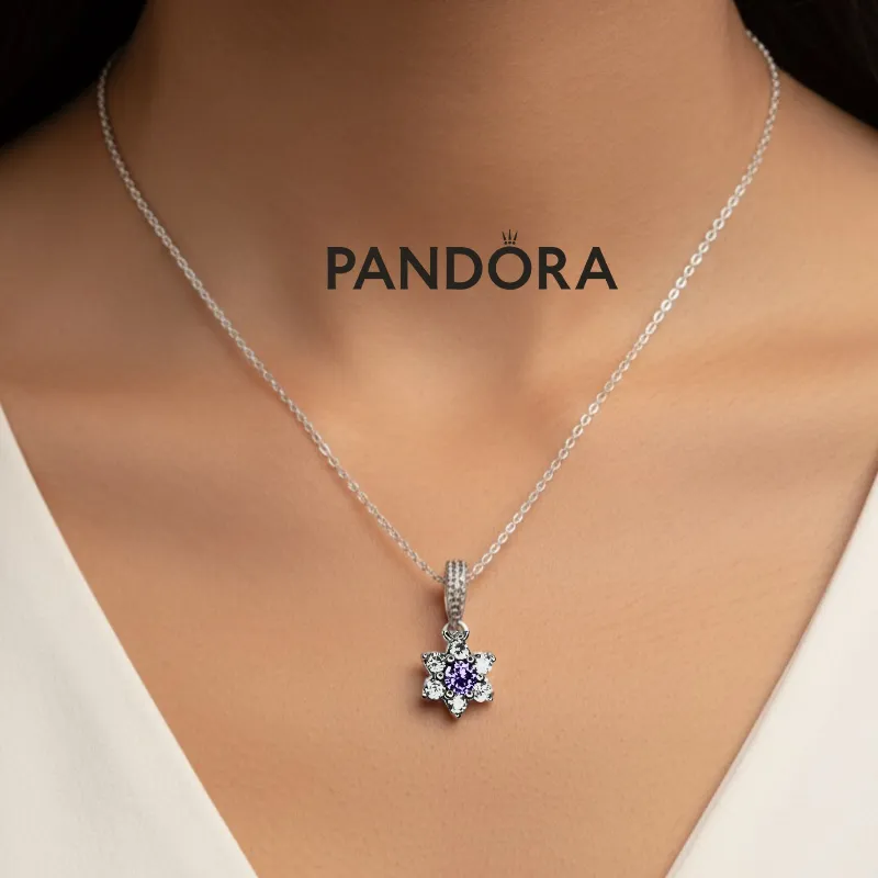 Cadena Pandora Destello Malva 