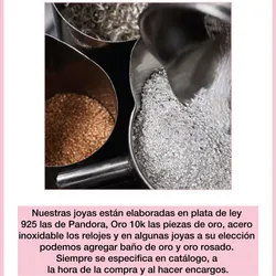 Materiales de nuestras joyas 