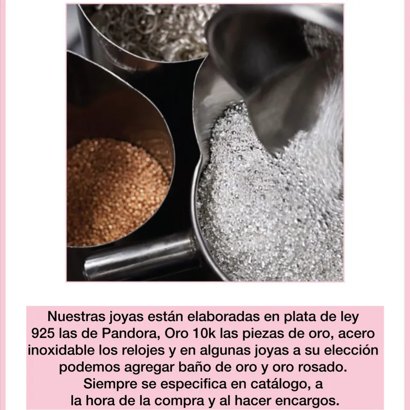 Materiales de nuestras joyas 