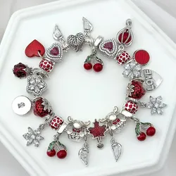 Pulsera armada temática roja 