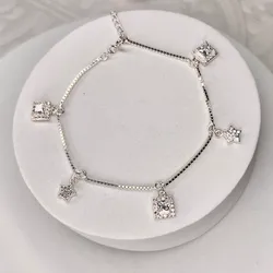 Pulsera Circonias colgantes 