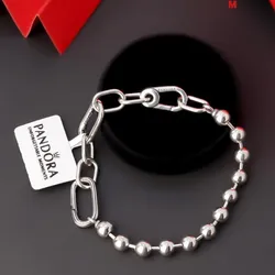 Pulsera eslabones y cuentas