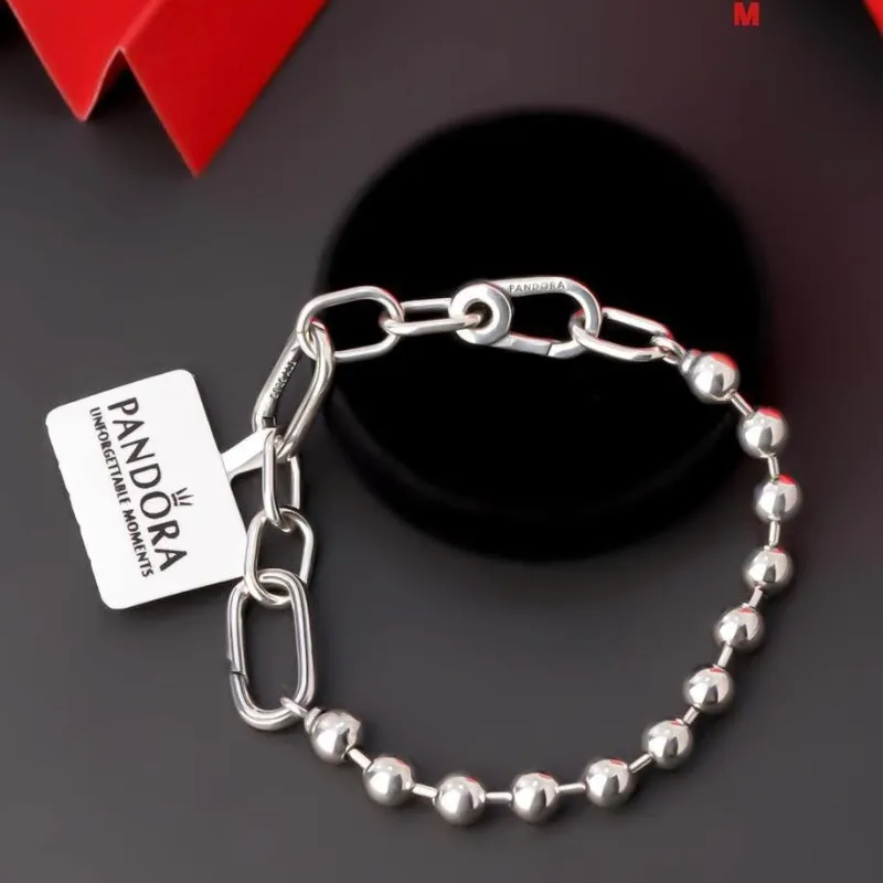 Pulsera eslabones y cuentas