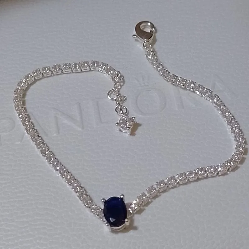 Pulsera Pandora circonias azul