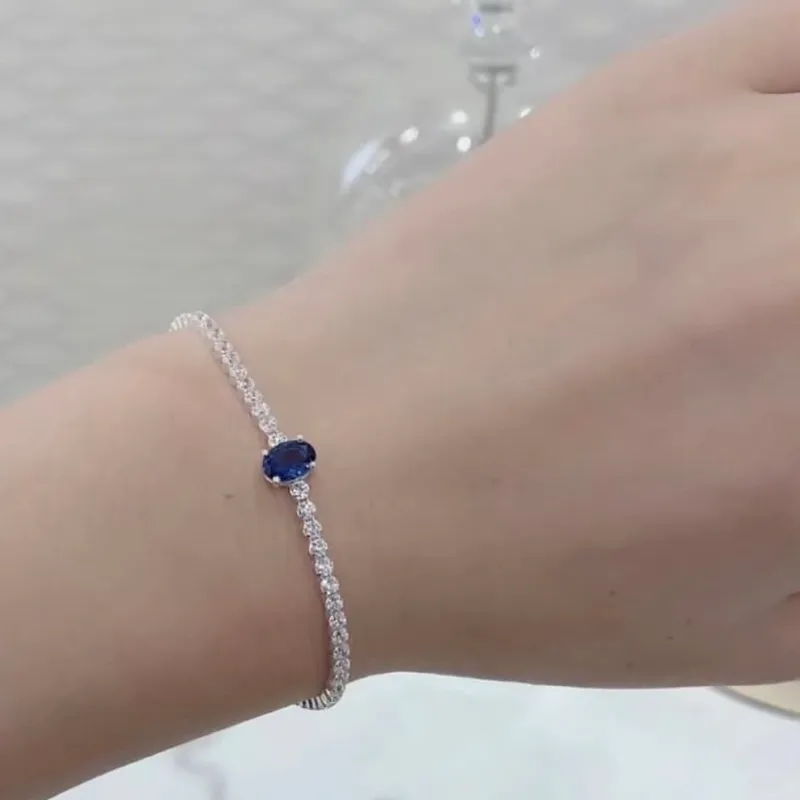 Pulsera Pandora circonias azul