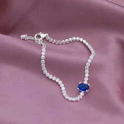 Pulsera Pandora circonias azul