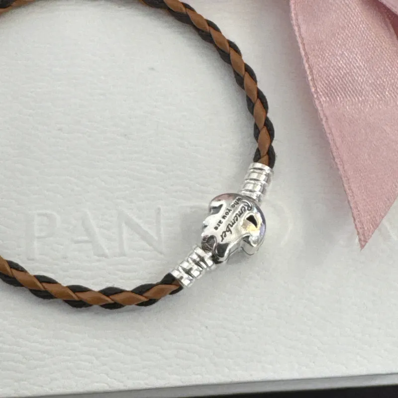 Pulsera Pandora de cuero 