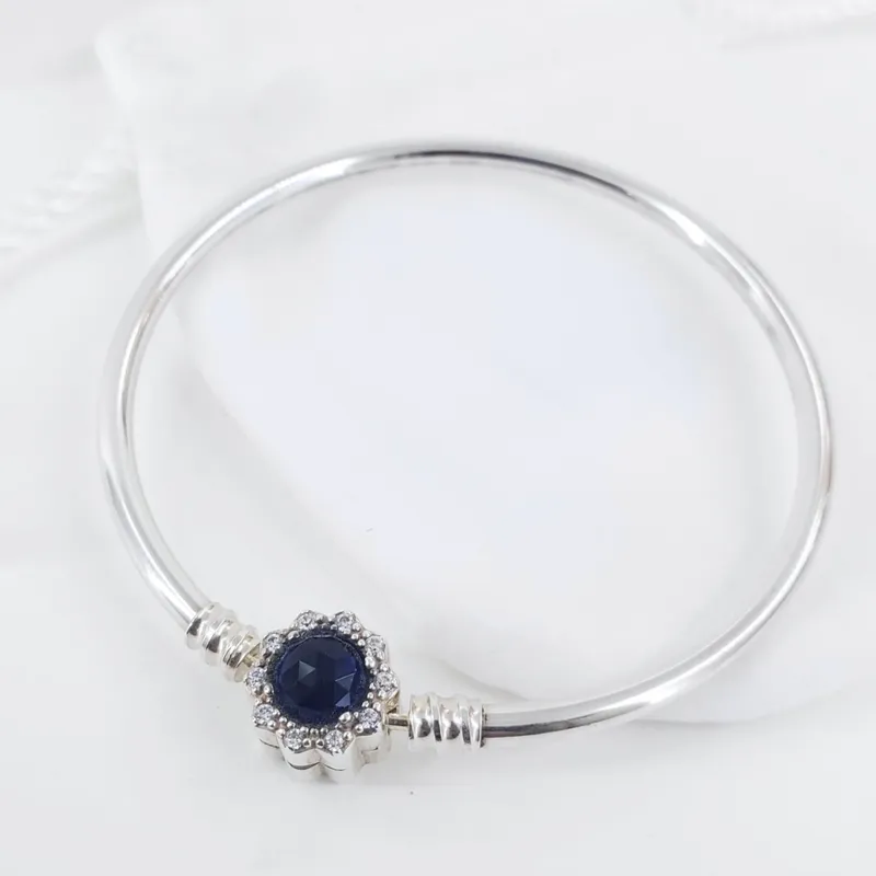 Pulsera rígida destello azul