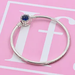 Pulsera rígida destello azul