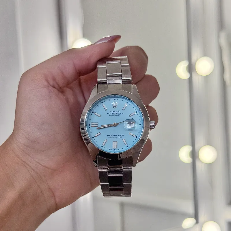 Reloj Rolex Azul Claro