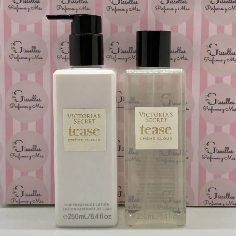 Set Tease Cloud Victoria Secret (Crema+Bruma)