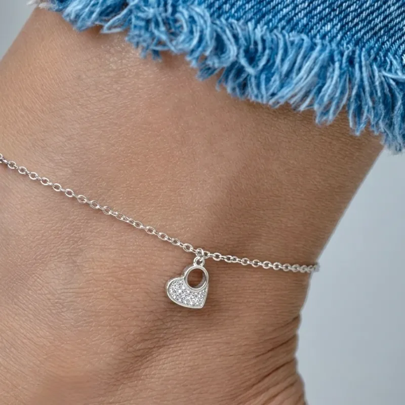 Tobillera corazón 2