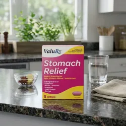 Alivio Estomacal (ValuRx™ Stomach Relief) – 8 Cápsulas Blandas (Softgels)