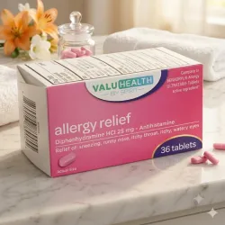 Alivio para Alergias ValuHealth – 36 Tabletas (25 mg)