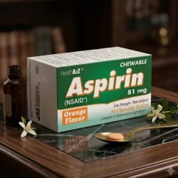 Aspirina Masticable HealthA2Z (81 mg) – Sabor Naranja