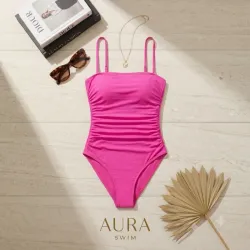Bañador Entero "Pink Electric" - Estilo Minimalista S