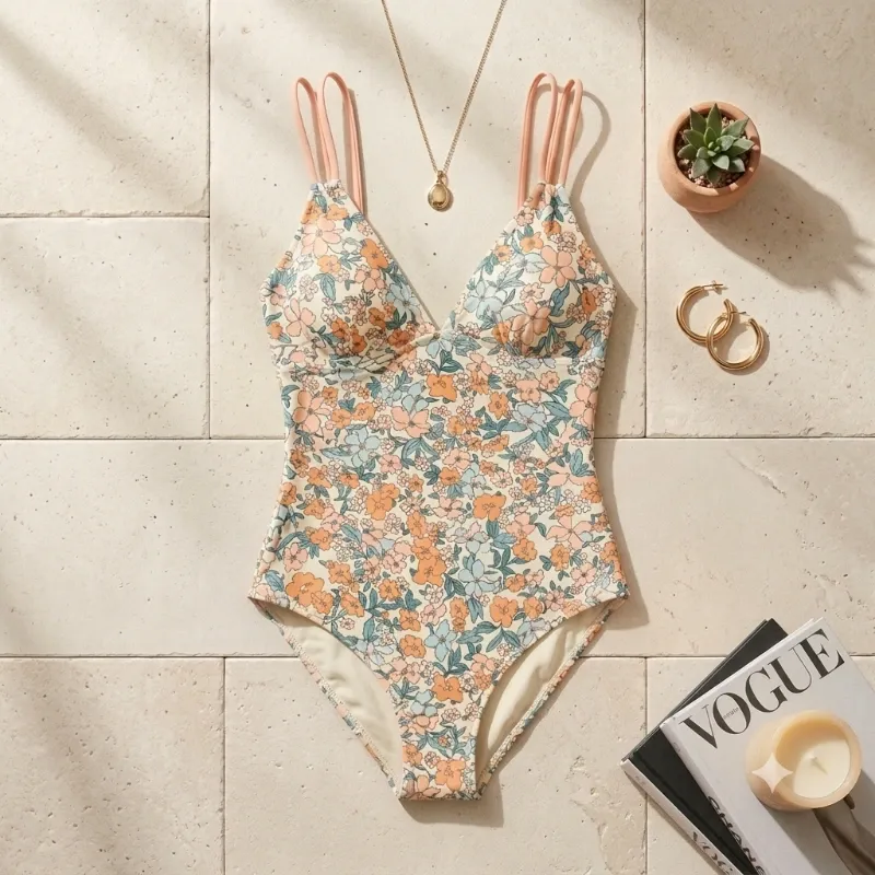 Bañador "Summer Garden" – Elegancia Floral Talla S