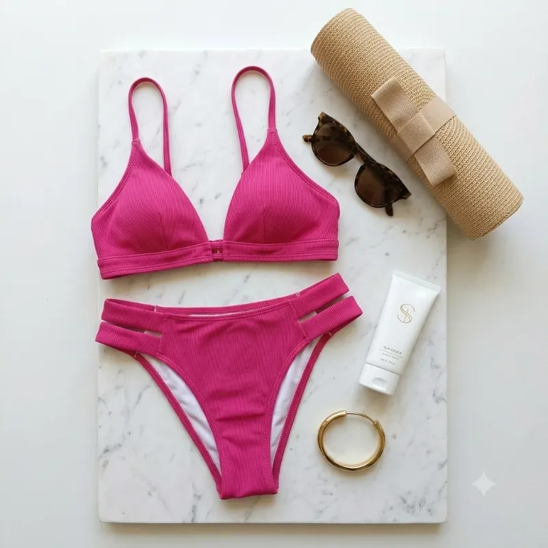 Bikini Rosa Passion - Conjunto Dos Piezas Talla M