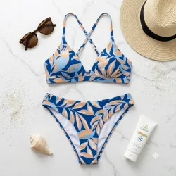 Bikini Tropical Bloom Blue – Talla L