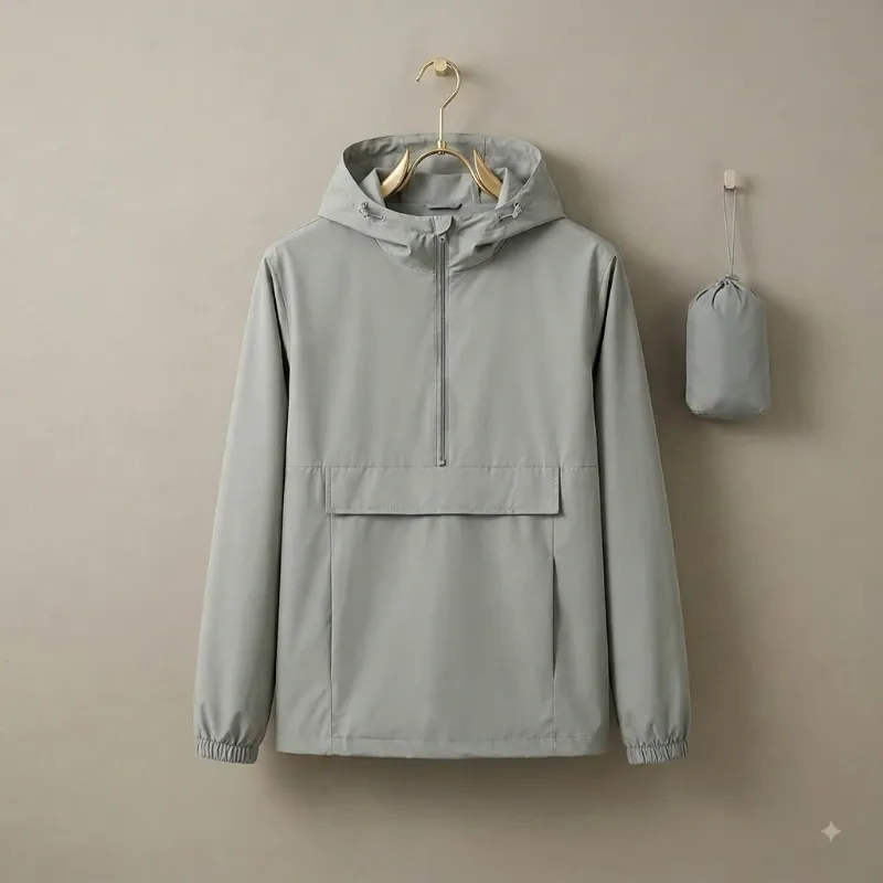 Chaqueta Cortavientos Plegable (Anorak)