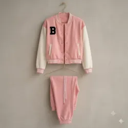 Conjunto Varsity "Pink B Spirit" – Estilo College Retro Talla S