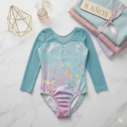 Maillot de Gimnasia Rítmica "Nebulosa Pastel" – Edición Especial 8años