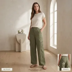Pantalón Cargo de Pierna Ancha - Sanctuary XL