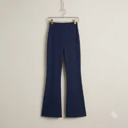 Pantalón Flare de Tiro Alto – Azul Navy Talla M