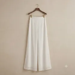 Pantalón Palazzo de Tiro Alto – Elegancia Fluida Talla M/L