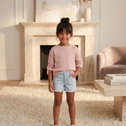 Pantalones Cortos de Mezclilla "Super Stretch" para Niña – Cat & Jack™ (Talla 6)