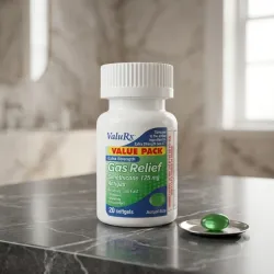 Simeticona 125 mg ValuRx® Extra Strength Gas Relief – (20 Cápsulas Blandas)